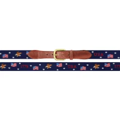 Americana Pattern Belt (Dark Navy)