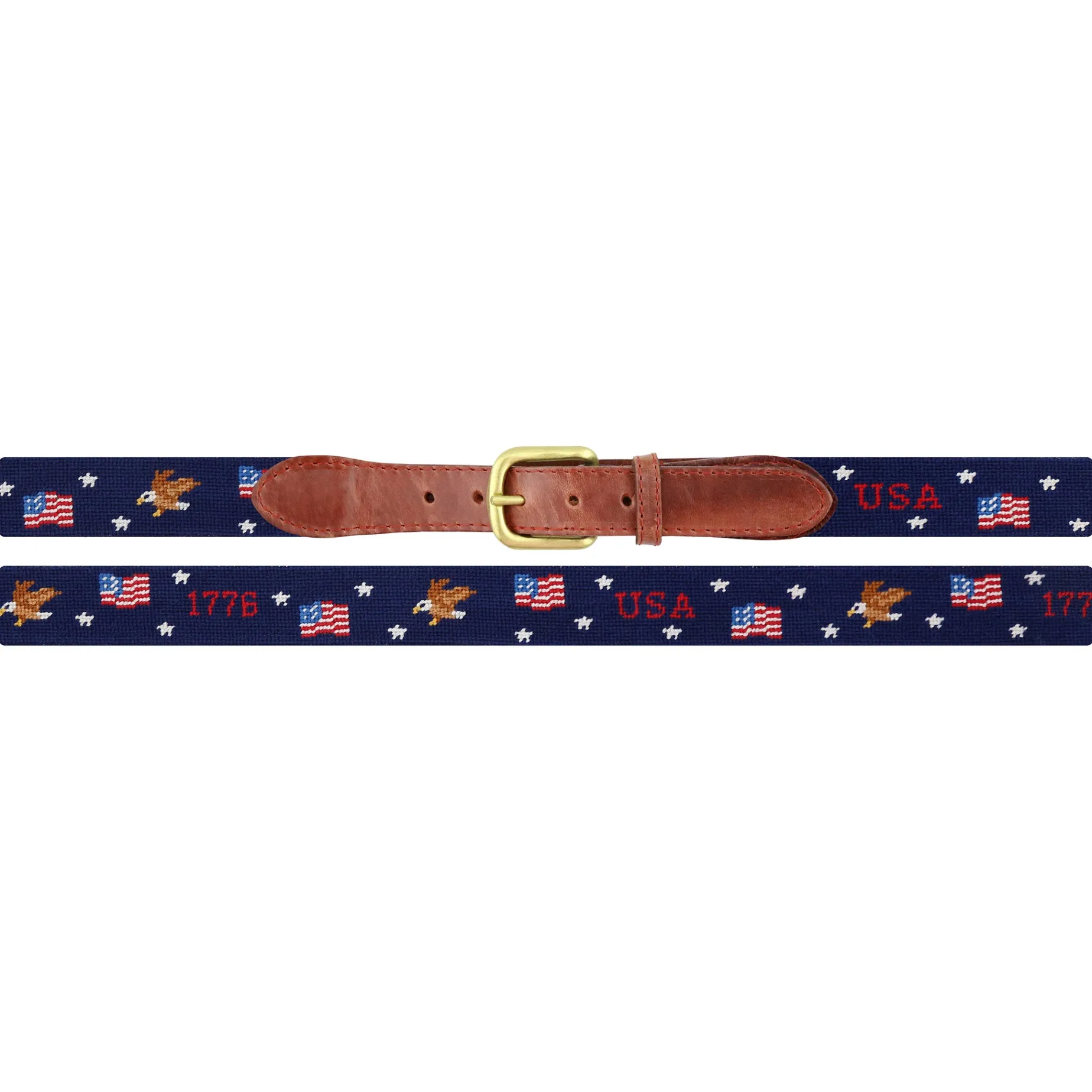 Americana Pattern Belt (Dark Navy)