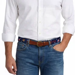 Americana Pattern Belt (Dark Navy)