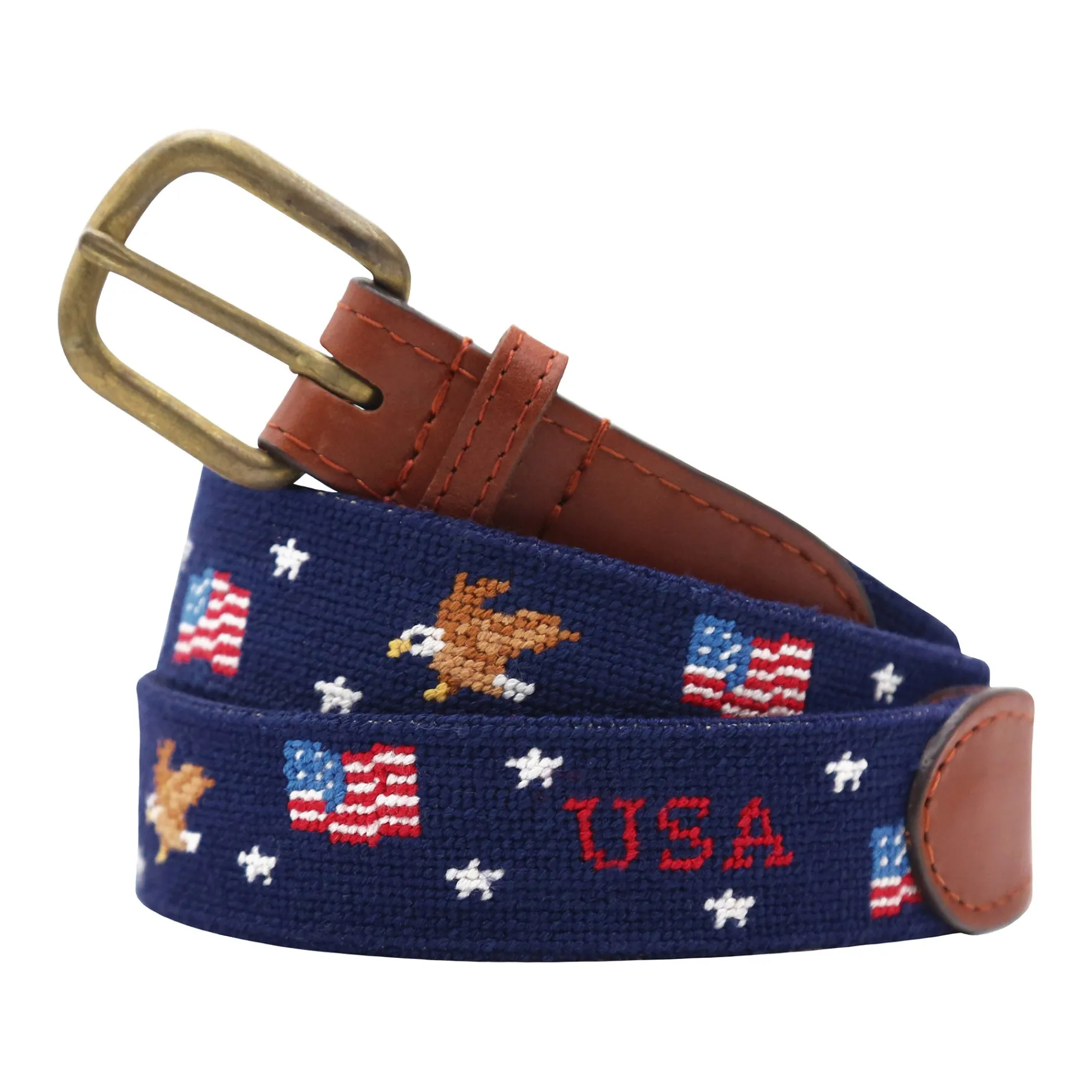 Americana Pattern Belt (Dark Navy)
