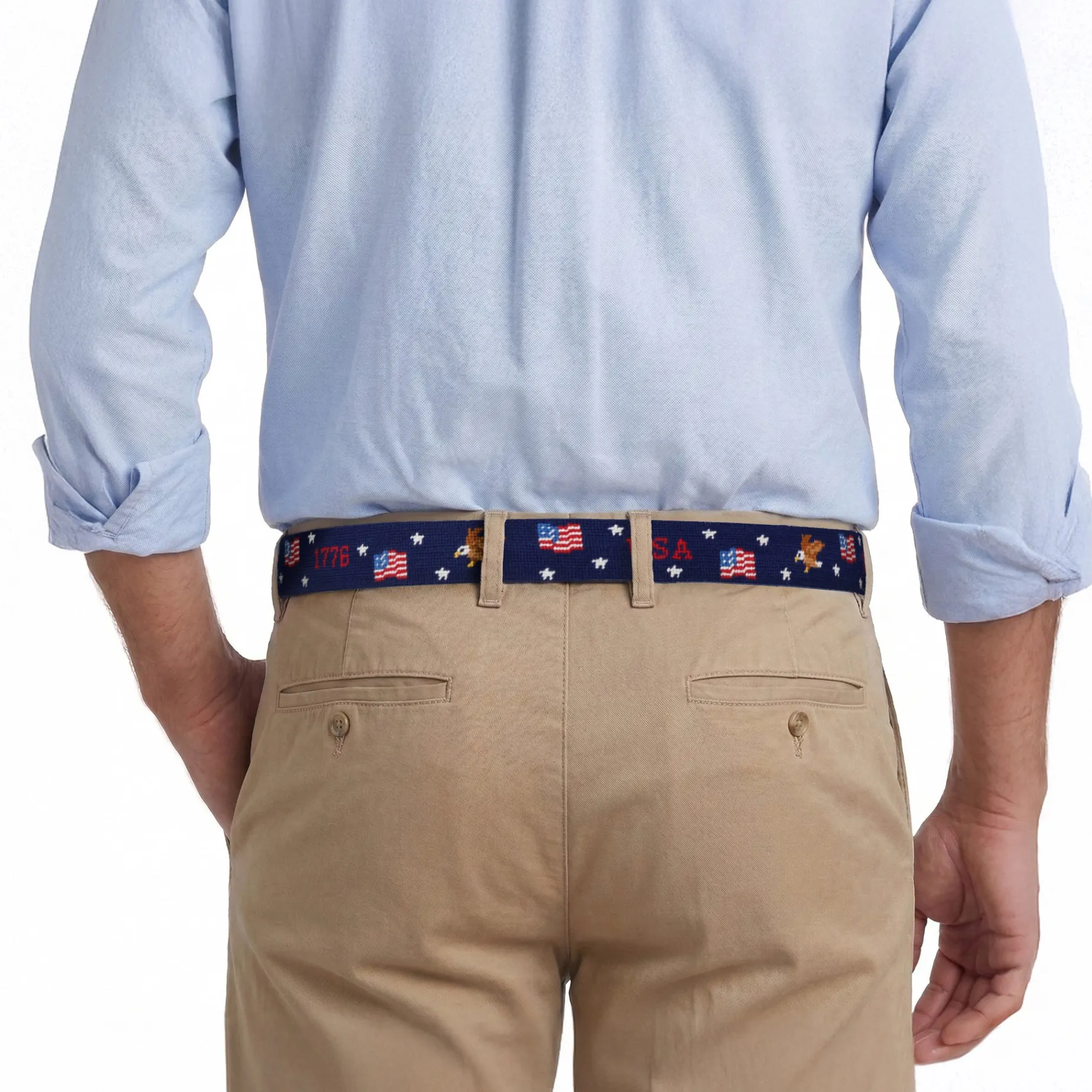 Americana Pattern Belt (Dark Navy)