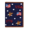 Americana Pattern Passport Case (Dark Navy)