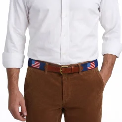 American Flag Belt (Classic Navy)