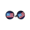 American Flag Cufflinks (Dark Navy)