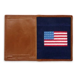 American Flag Passport Case (Dark Navy)
