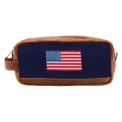 American Flag Toiletry Bag (Dark Navy)