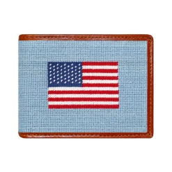 American Flag Wallet (Antique Blue)