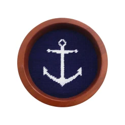 Anchor Wine Bottle Coaster (Dark Navy)
