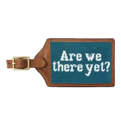 Are We There Yet Luggage Tag (Dark Turquoise)