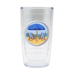 Beach Chairs Scene Tumbler (Cobalt Chairs)