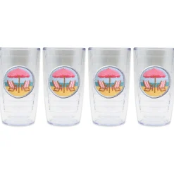 Beach Chairs Scene Tumbler (Pink Chairs)