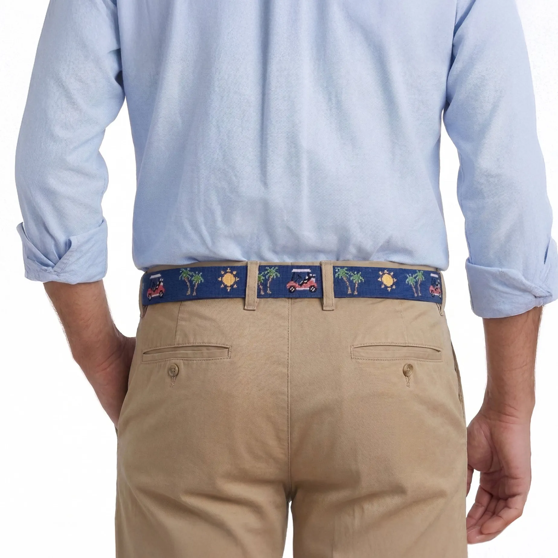 Beachy Golf Belt (Classic Navy)