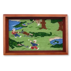 Beware of Gators Valet Tray (Chestnut Wood)