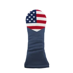 Big American Flag Hybrid Headcover (Indigo Leather)