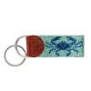 Blue Crab Key Fob (Heathered Mint-White)