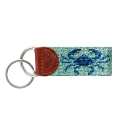 Blue Crab Key Fob (Heathered Mint-White)