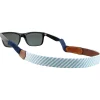 Blue Seersucker Sunglass Strap