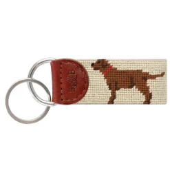 Chocolate Lab Key Fob (Light Khaki)