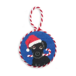 Christmas Black Lab Ornament (Blueberry)