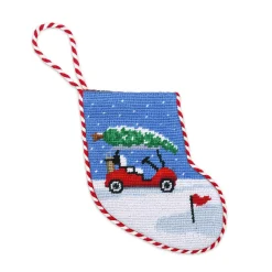 Christmas Golf Cart Stocking Ornament