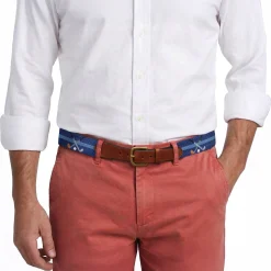 Crossed Clubs Belt (Classic Navy)