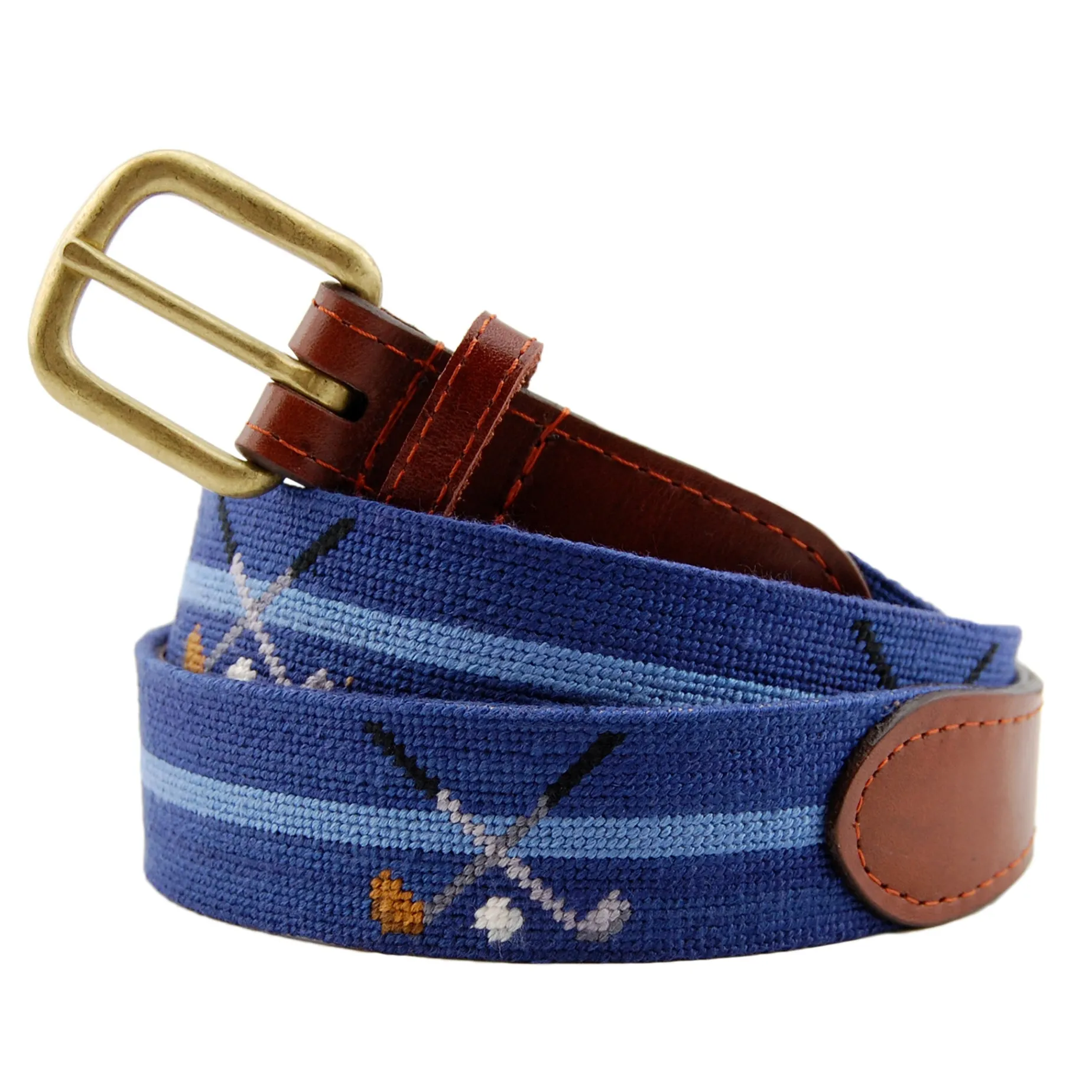Crossed Clubs Belt (Classic Navy)
