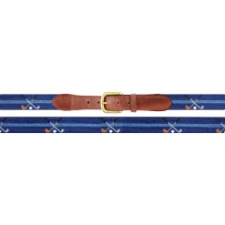 Crossed Clubs Belt (Classic Navy)