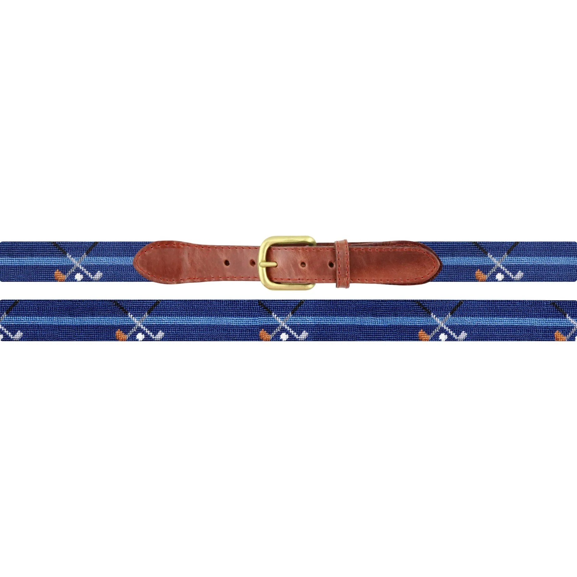Crossed Clubs Belt (Classic Navy)
