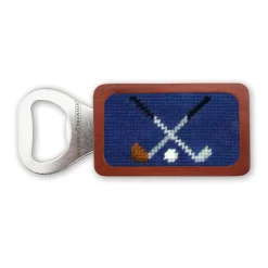 Crossed Clubs Bottle Opener (Classic Navy)