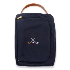Crossed Clubs Shoe Bag
