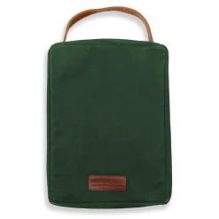 Crossed Clubs Shoe Bag (Hunter Waxed Canvas)