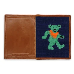 Dancing Bear Passport Case (Dark Navy)