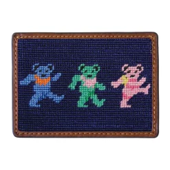 Dancing Bears Card Wallet (Dark Navy)