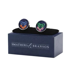 Dancing Bears Cufflinks (Dark Navy)