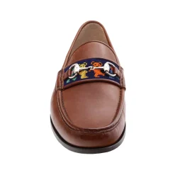Dancing Bears Downing Bit Loafers (Dark Navy) (Chestnut Leather)