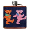 Dancing Bears Flask (Dark Navy)