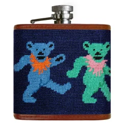 Dancing Bears Flask (Dark Navy)