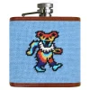 Dancing Bears Tie Dye Flask (Light Blue)