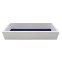 Dancing Bear Tie Dye Valet Tray (Light Blue) (White Wood)