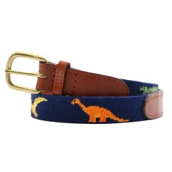 Dinosaurs Children's Belt (Dark Navy)