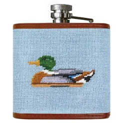 Duck Decoys Flask (Antique Blue)