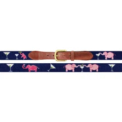 Elephant Martini Belt (Dark Navy)