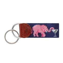 Elephant Martini Key Fob (Dark Navy)