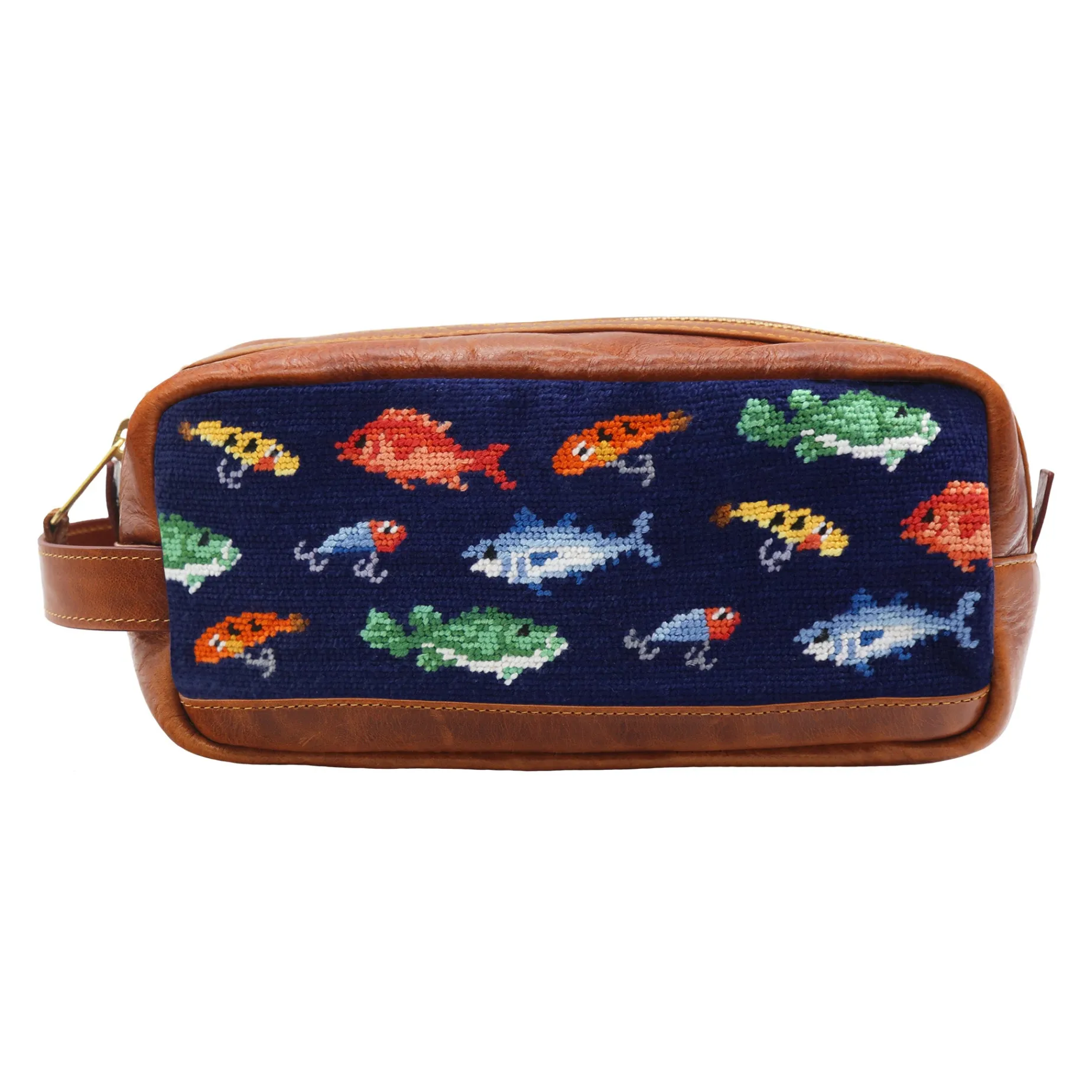 Fish and Tackle Pattern Toiletry Bag