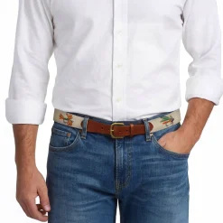 Fishing Flies Belt (Light Khaki)