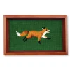 Fox Valet Tray (Dark Forest) (Chestnut Wood)