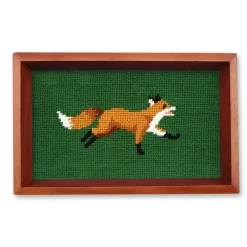 Fox Valet Tray (Dark Forest) (Chestnut Wood)