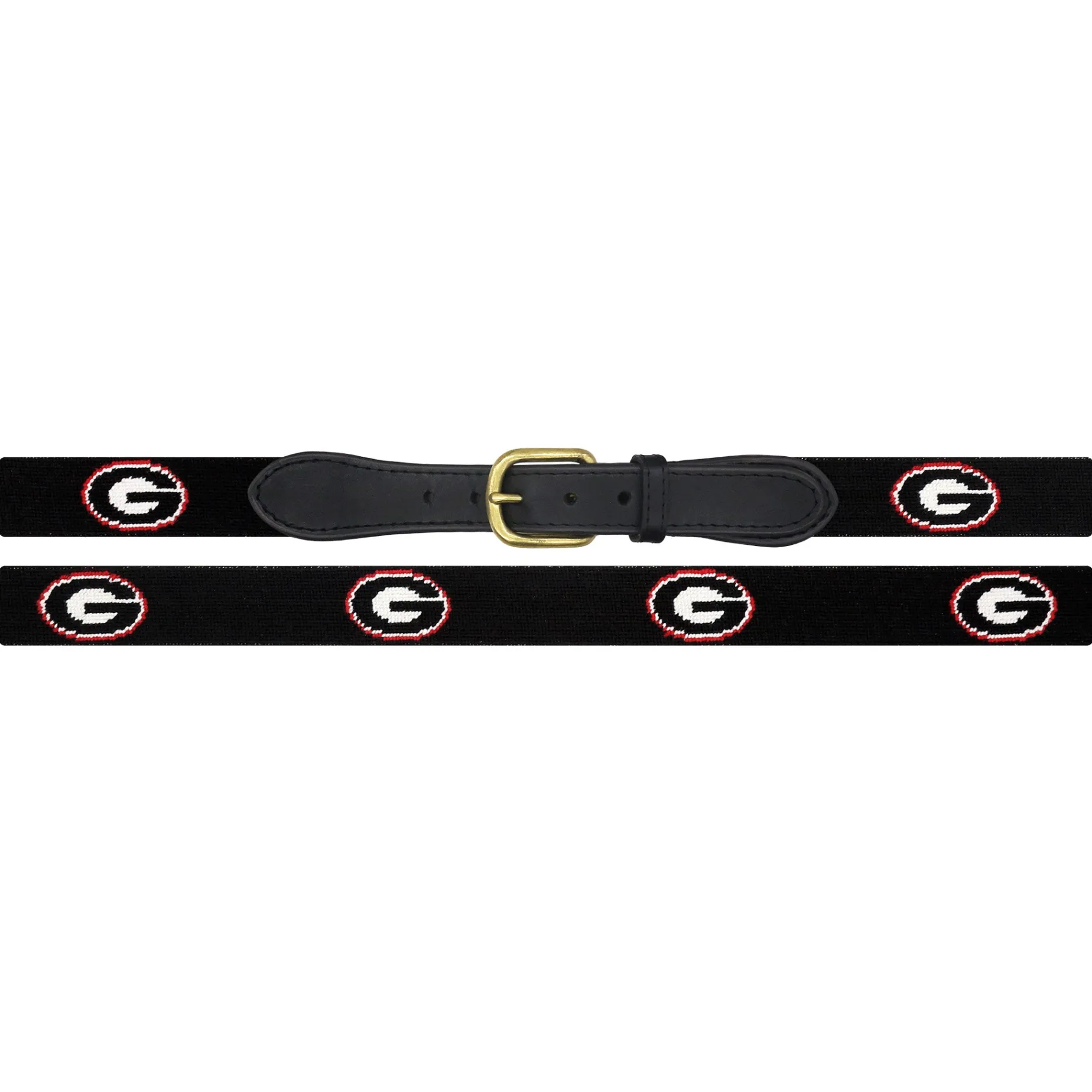 Georgia G Belt (Black) (Black Leather)