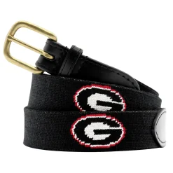 Georgia G Belt (Black) (Black Leather)