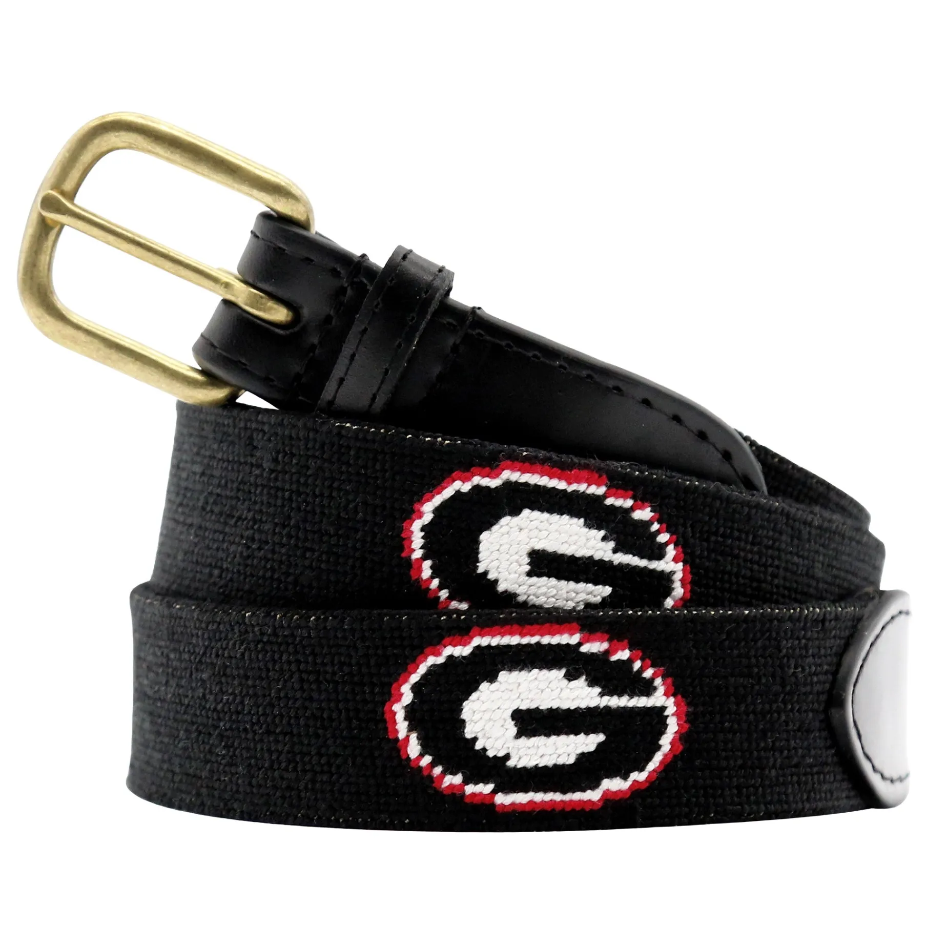 Georgia G Belt (Black) (Black Leather)
